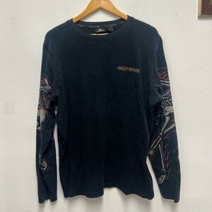 Harley-Davidson Black Skeleton Graphic Long Sleeve Tee